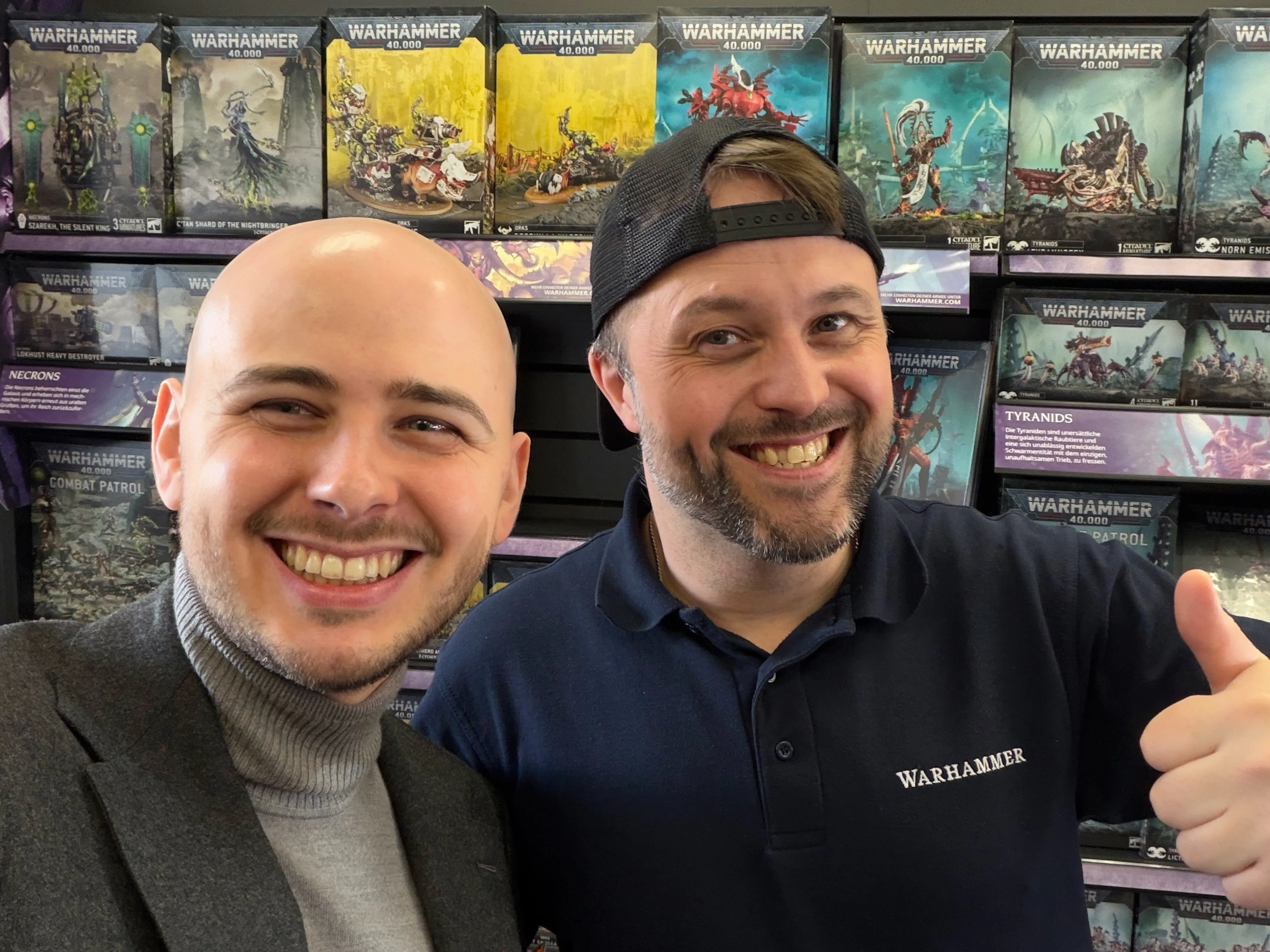 Christian und ich im Warhammer Store Köln