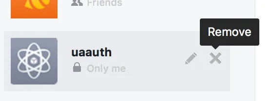 Remove Facebook App
